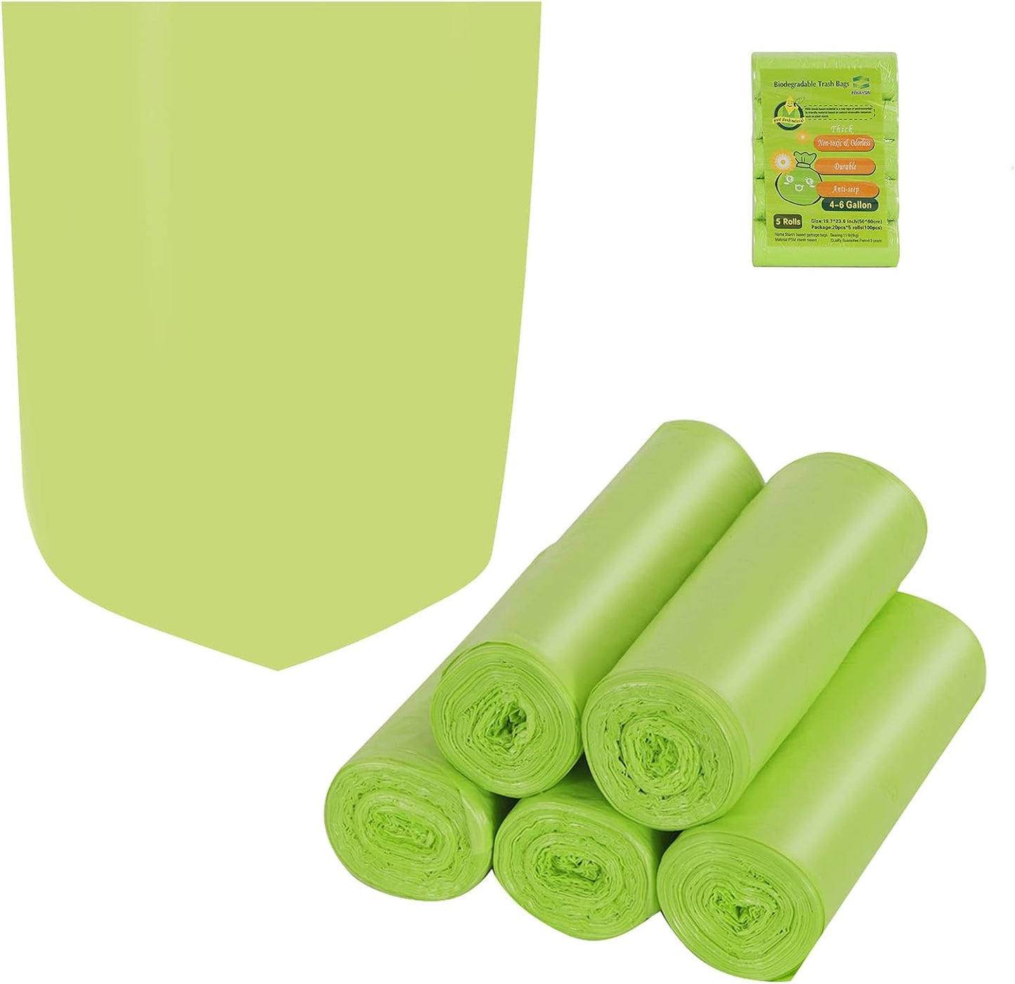 100-Count Biodegradable Trash Bags by Inwaysin