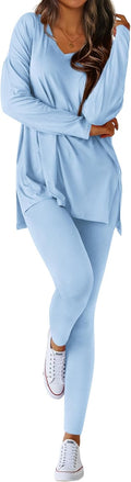 Two Piece Sets for Women Casual Lounge Set Matching Oversized Shirt