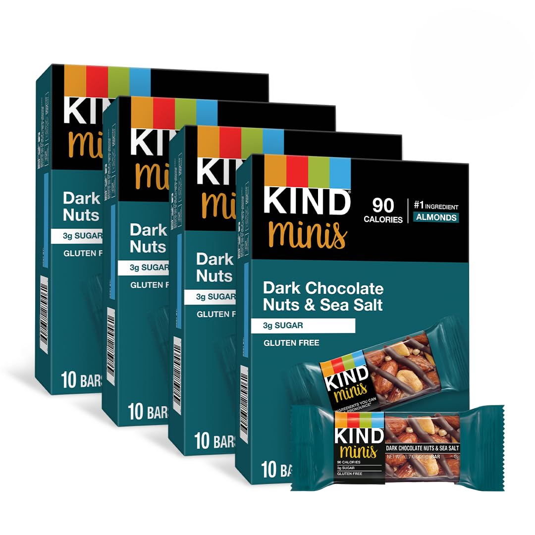 KIND Bar Minis Dark Chocolate Nuts & Sea Salt - 80 Count Snack