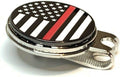 Thin Red Line Magnetic Golf Hat Clip - Patriotic Ball Marker