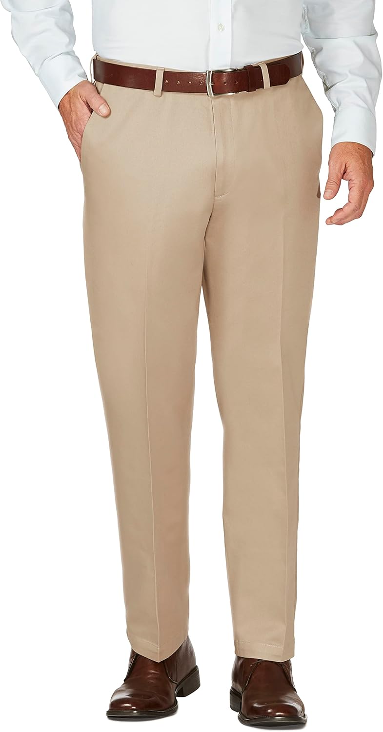 Haggar Men's Work to Weekend Hidden Expandable Waist Pants