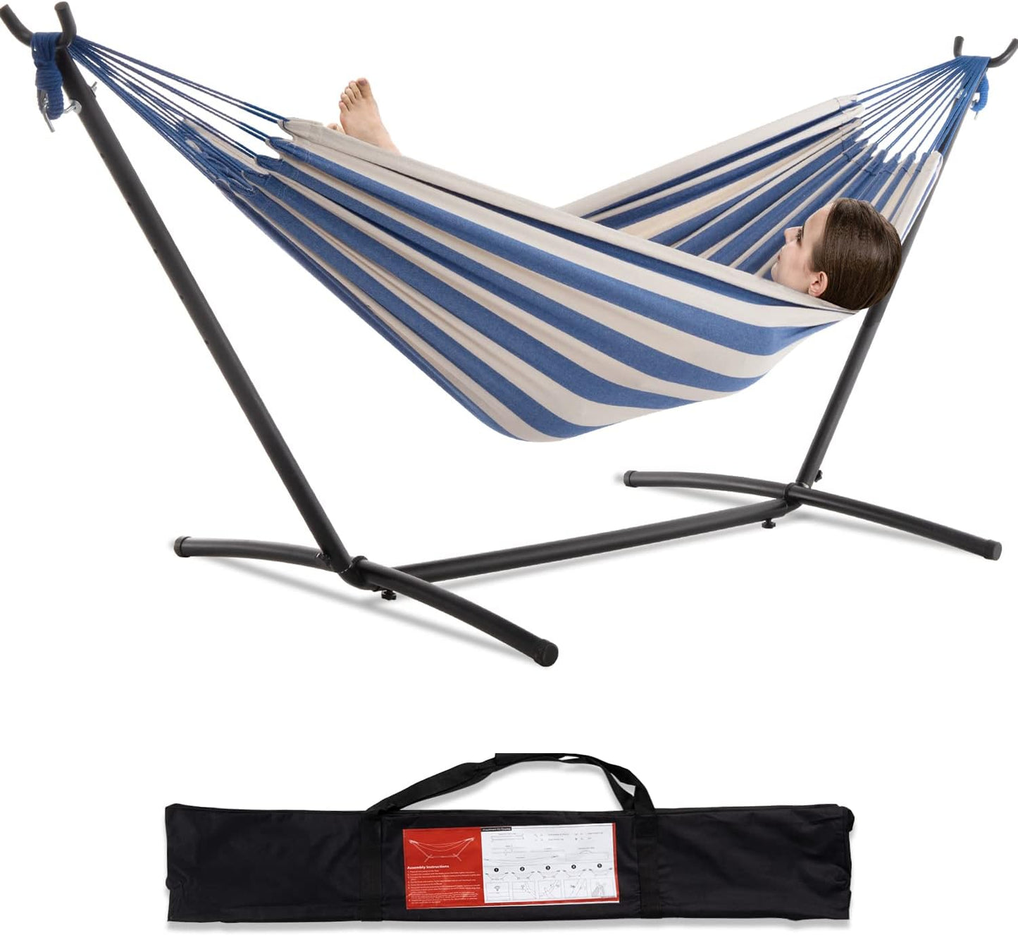 PNAEUT Double Hammocks with Stand for Ultimate Outdoor Relaxation
