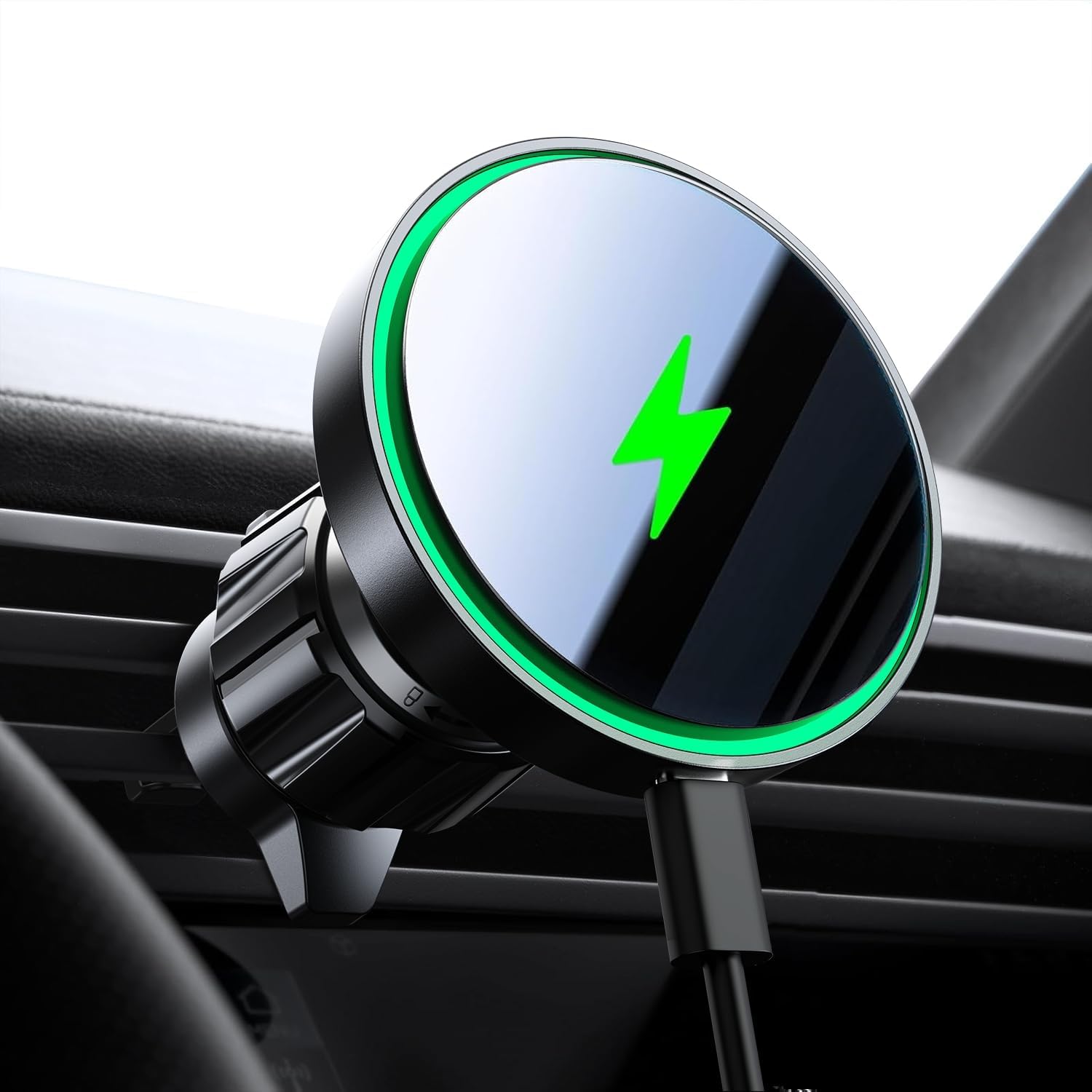 LISEN 15W Magsafe Car Mount: Fast Wireless Charging