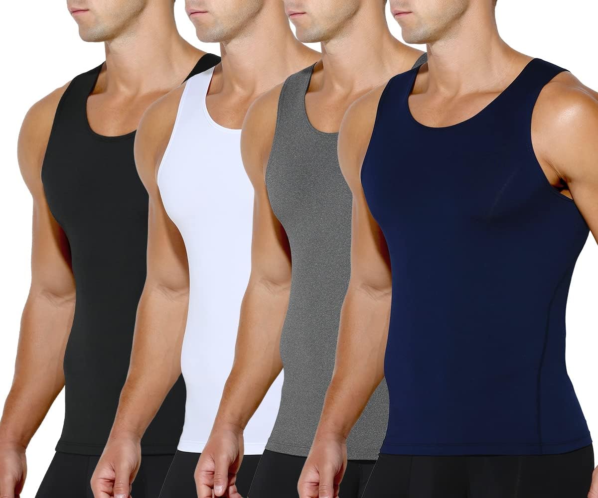 Men's Compression Muscle Undershirts for Slimming and Shaping