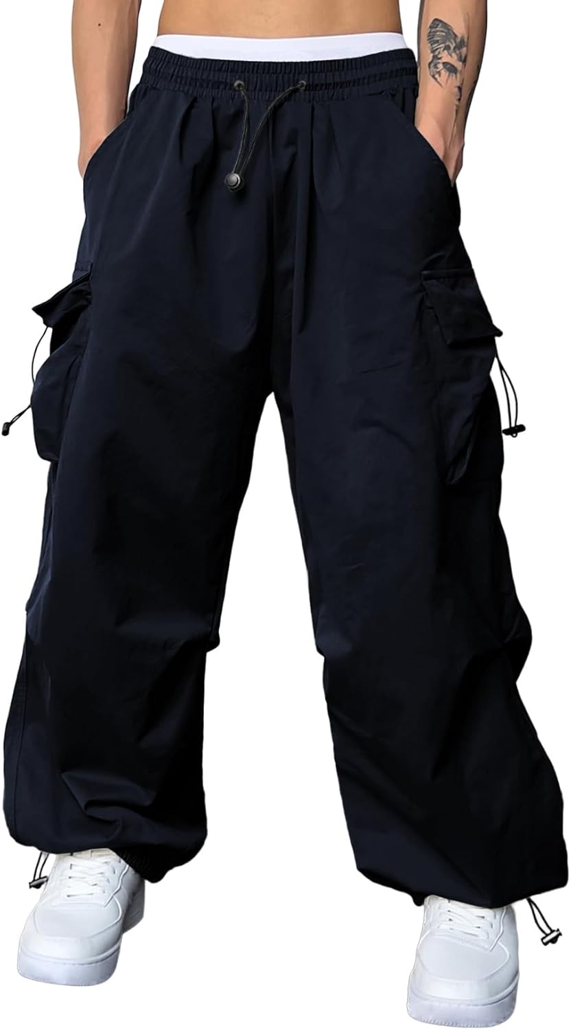 JMIERR Men's Baggy Cargo Pants for Trendy Streetwear Style