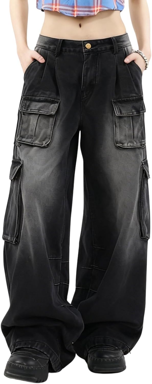 Baggy Cargo Pants for Women with 10 Pockets for Style