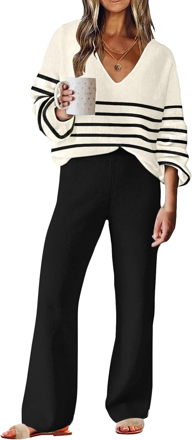 ETCYY NEW Womens 2 Piece Outfits Sweater Lounge Set Review