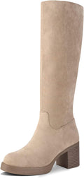 Shoe'N Tale Platform Knee High Boots for Women - Chunky (Style 915B)