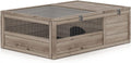MoNiBloom Wooden Tortoise Habitat House Indoor/Outdoor Enclosure