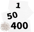 Running Bib Competitor Numbers with Safety Pins - Tearproof Tyvek Race