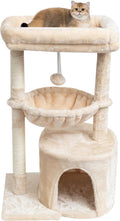 Small Cat Tree for Indoor Cats - Compact Kitten Condo and Scratcher