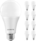 LUXRITE A21 LED Bulbs 150W Equivalent - Bright 5000K Dimmable (8 Pack)