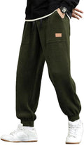 JMIERR Mens Corduroy Joggers Pants for Casual Comfort and Style