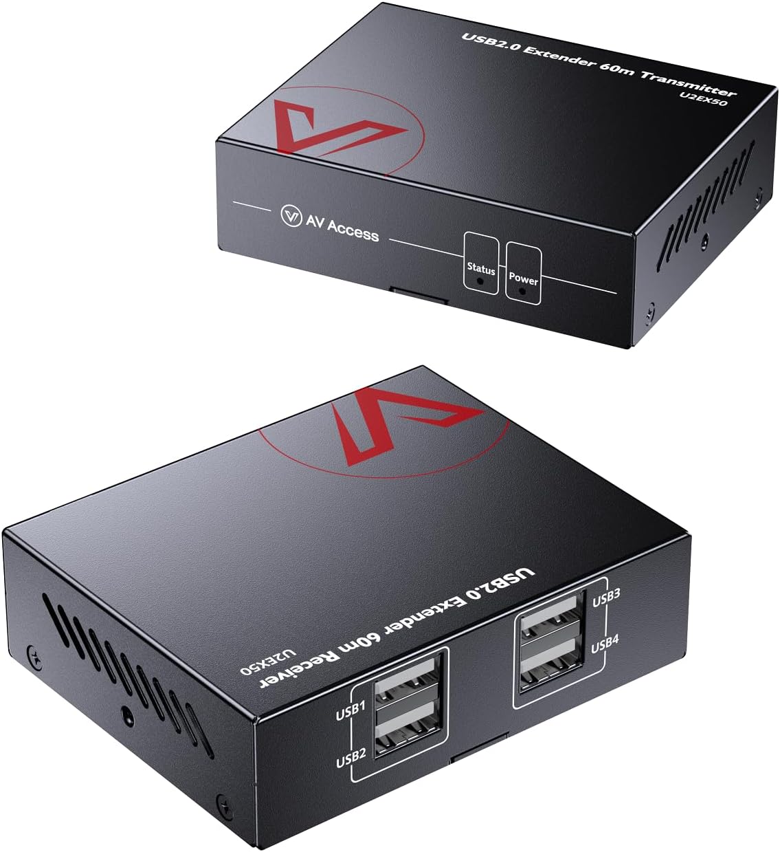 AV Access USB Extender Over Cat5e/6 196ft for Webcams