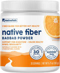 Baobab Prebiotic Fiber Powder - Digestive Health in Natural Orange