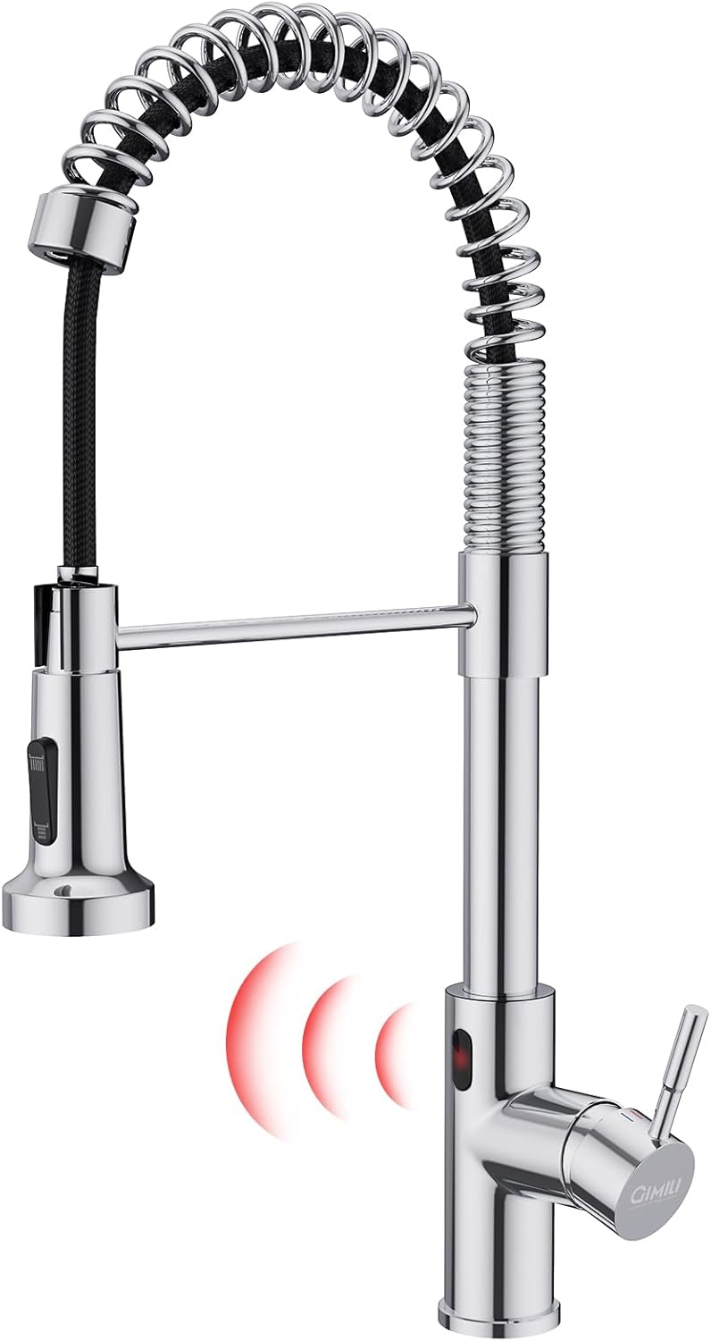 GIMILI Touchless Kitchen Faucet with Pull Down Sprayer for Easy Use