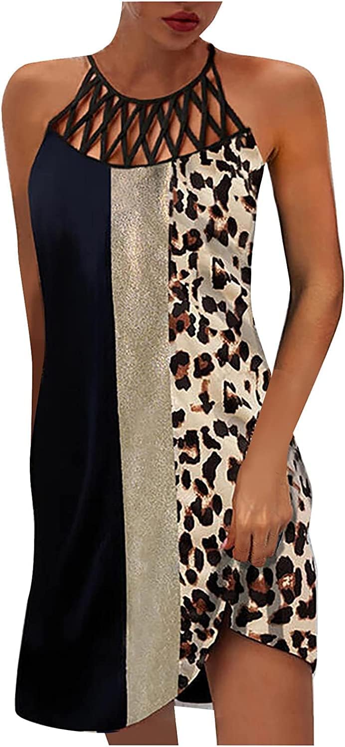 BIRW Summer Dresses for Women: Casual Floral Halter Neck Style