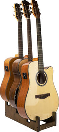 Wooden Guitar Stand for Multiple Guitars, 3-Holder - Space Saving