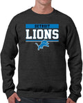 Detroit Lions Charcoal Crewneck Sweatshirt - Warm Gameday Essential
