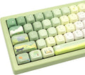 PBT Keycaps 132 Keys Spring Theme Green Keycaps Set - Cute Gradient