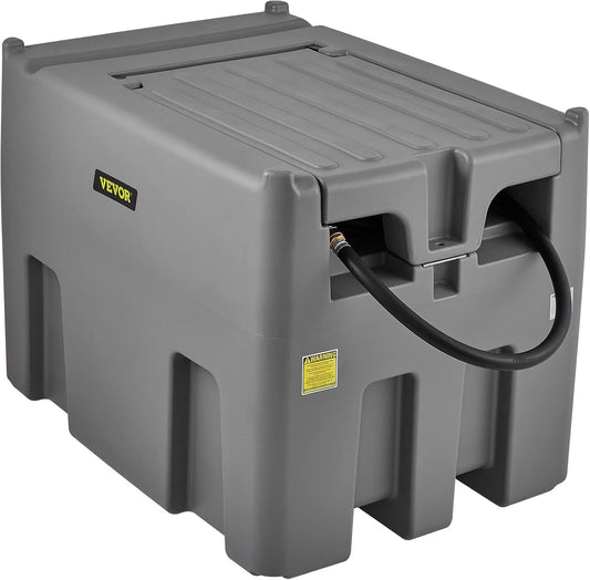VEVOR Portable Diesel Tank with 116 Gallon Capacity and 10 GPM