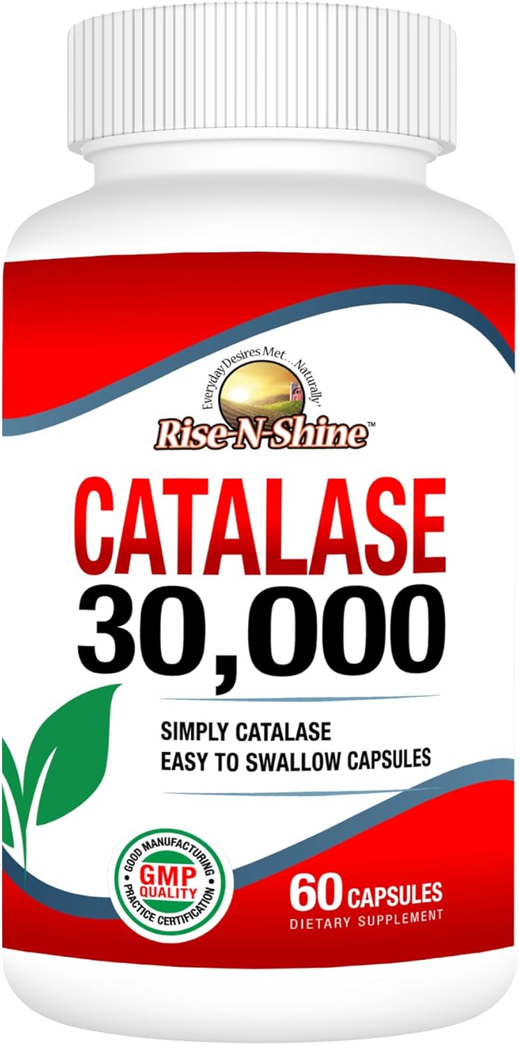 Rise-N-Shine Catalase Supplement 30,000 for Hair Health