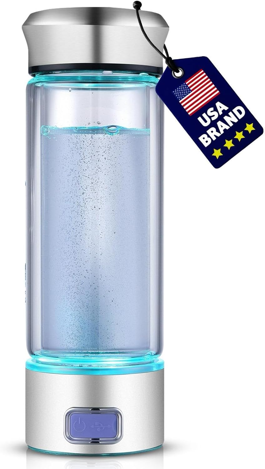 Hydrogen Water Bottle with 4000PPB SPE PEM Technology