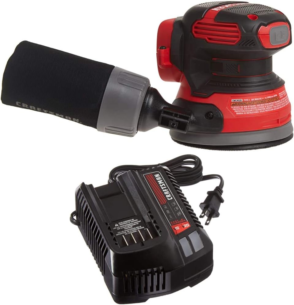 CRAFTSMAN V20 Random Orbit Sander for Fast Material Removal