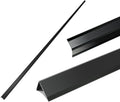 Black Aluminum Corner Guards 0.6x0.6x48 in 6PCS - Wall Protection