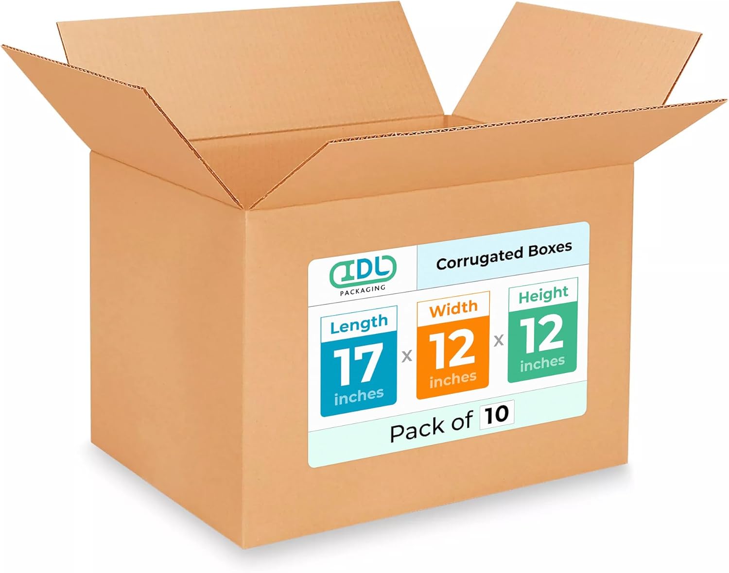 Medium Shipping & Moving Boxes 17x12x12 inches - Extra Strength