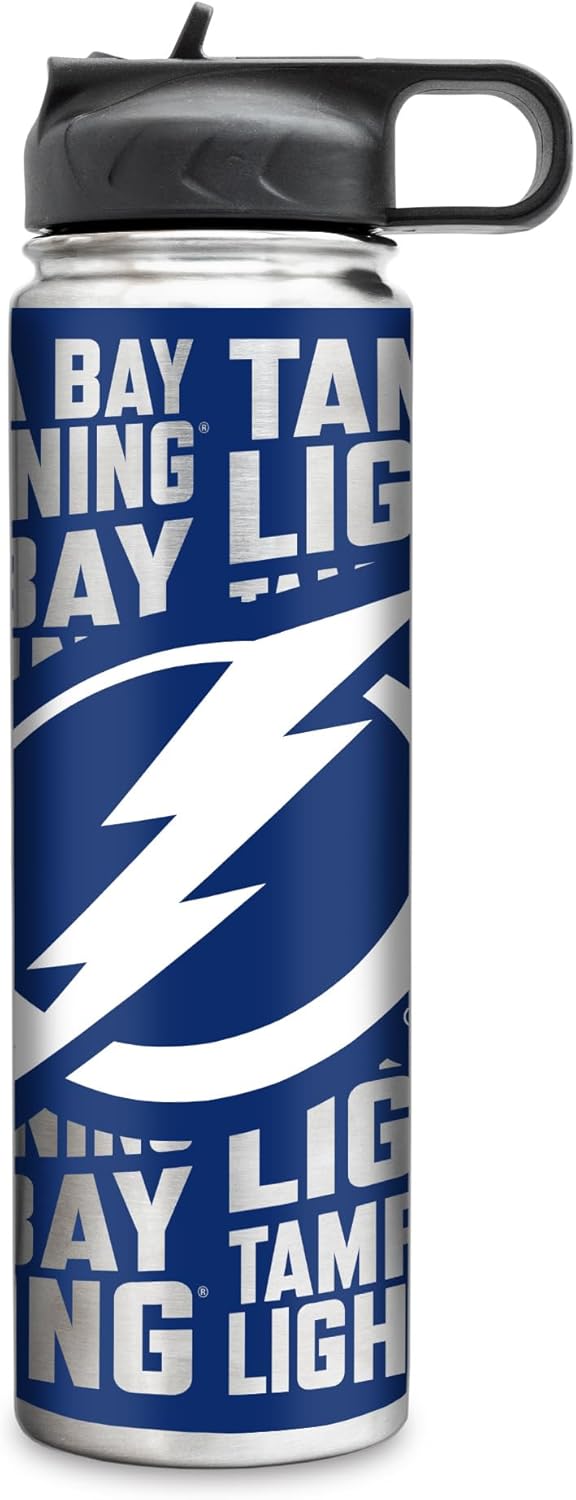 NHL Hockey Stainless Steel Tumbler with Lid - Perfect for Drinks
