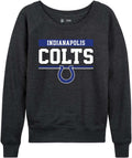 Indianapolis Colts Women's Plus Size Charcoal Crewneck - Relaxed Fit