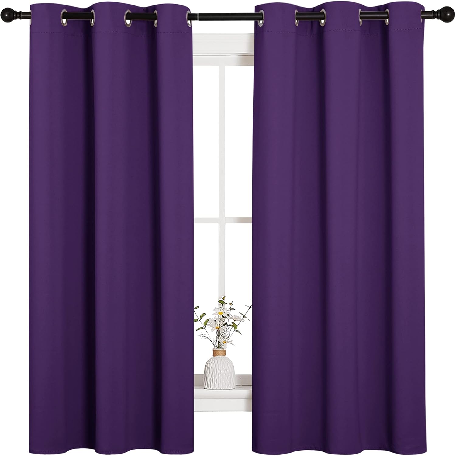 NICETOWN Thermal Insulated Blackout Curtains for Bedroom 42x63
