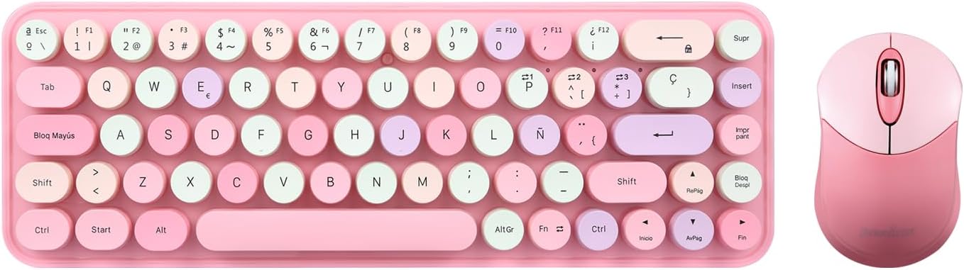Perixx PERIDUO-802PK Set de Teclado y Raton Inalambrico
