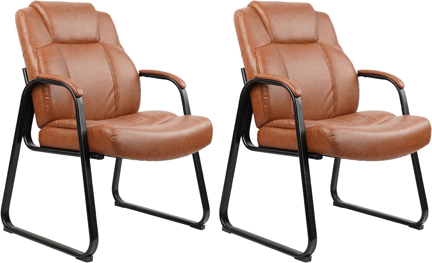 Big & Tall 500 lb. Guest Chair with PU Leather Comfort