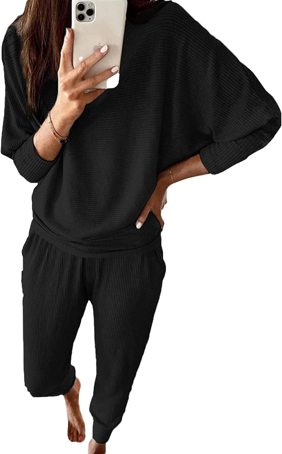 PRETTYGARDEN Women's Fall 2 Piece Lounge Set for Cozy Comfort