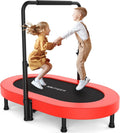56 in Double Mini Trampoline for Kids - Family Parent-Child Rebounder