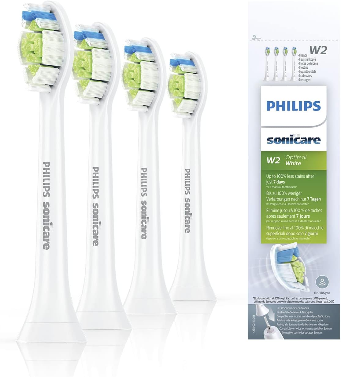 Philips Sonicare Diamond Clean Brush Heads 4pk for Superior Care