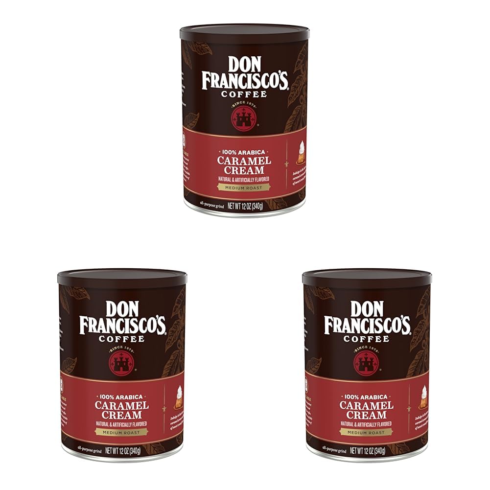 Don Francisco's Caramel Cream Ground Coffee for a Sweet Brew