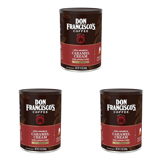 Don Francisco's Caramel Cream Ground Coffee for a Sweet Brew