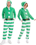 Men's Tipsy Elves Christmas Onesies for Adults - Full Zip Cozy