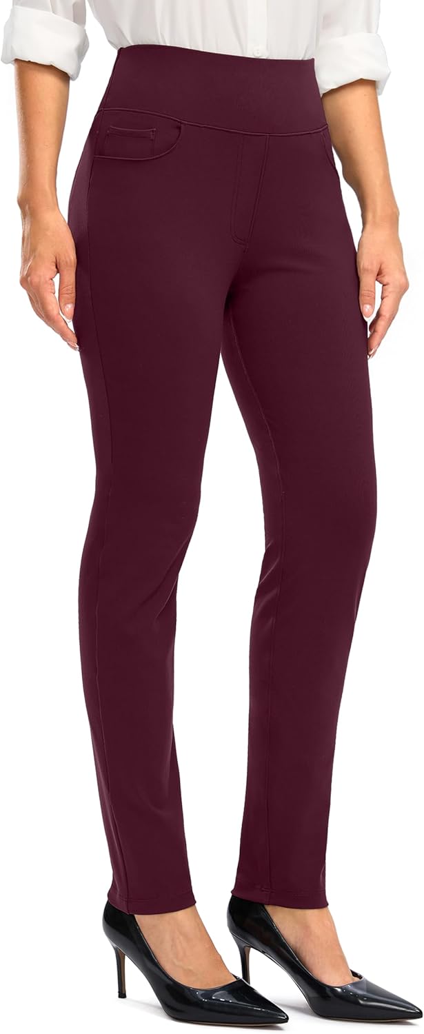 Rammus Womens High Waist Dress Pants for Business Casual Wear