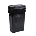 Highboy Waste Container with Swing Lid, 23 Gallon - Slim Space Saver