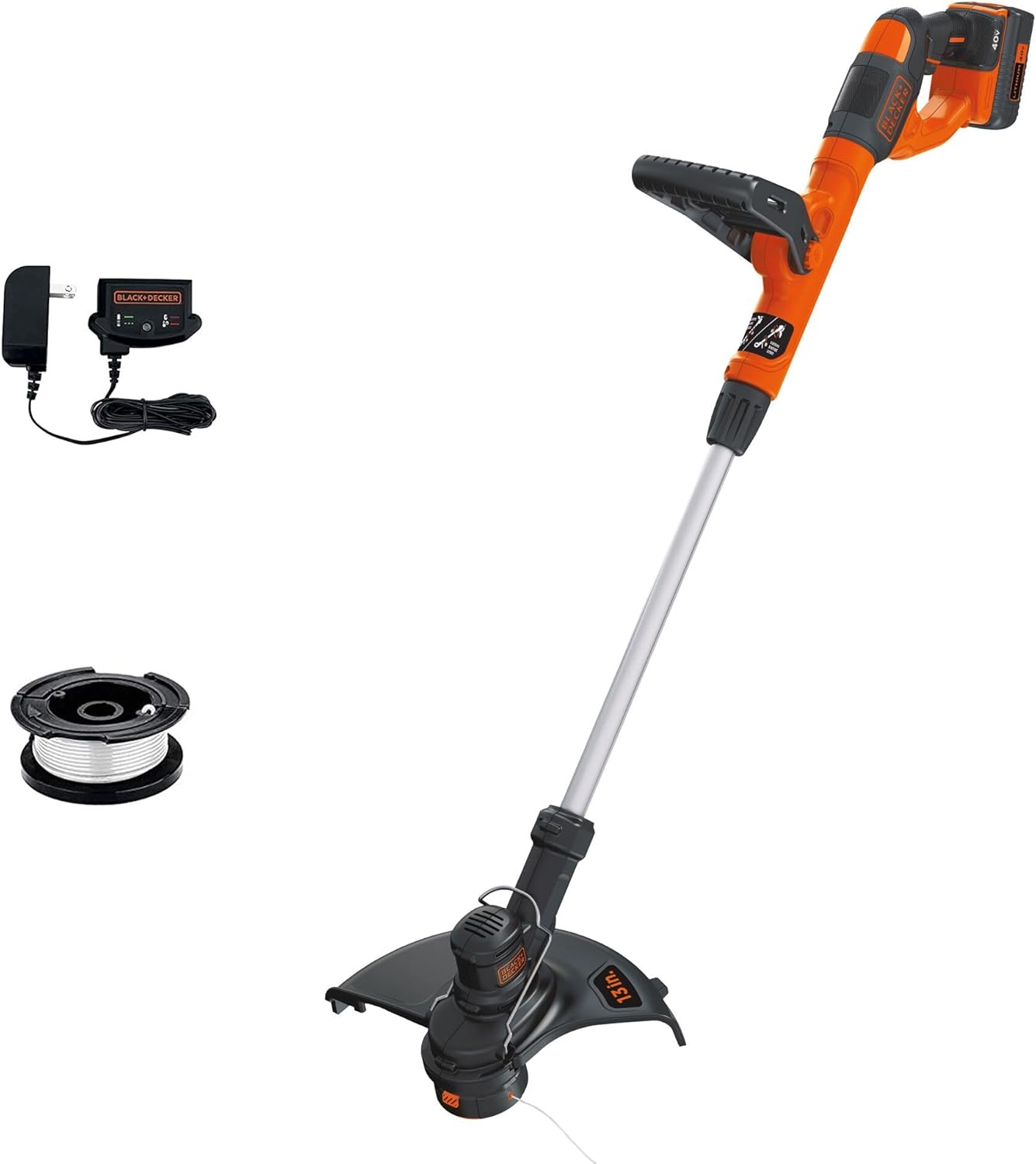 Black+Decker 40V MAX String Trimmer and Edger Kit for Lawn Care