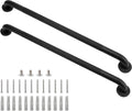 Shower Grab Bar 32 in 2 Pack Black - Sturdy Anti-Slip Support