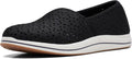 Clarks Women's Breeze Emily Loafers Black - Cushioned Summer Comfort