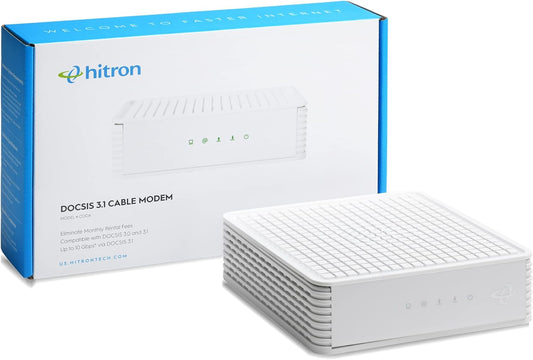 Hitron CODA DOCSIS 3.1 Cable Modem for Fast Internet Speeds