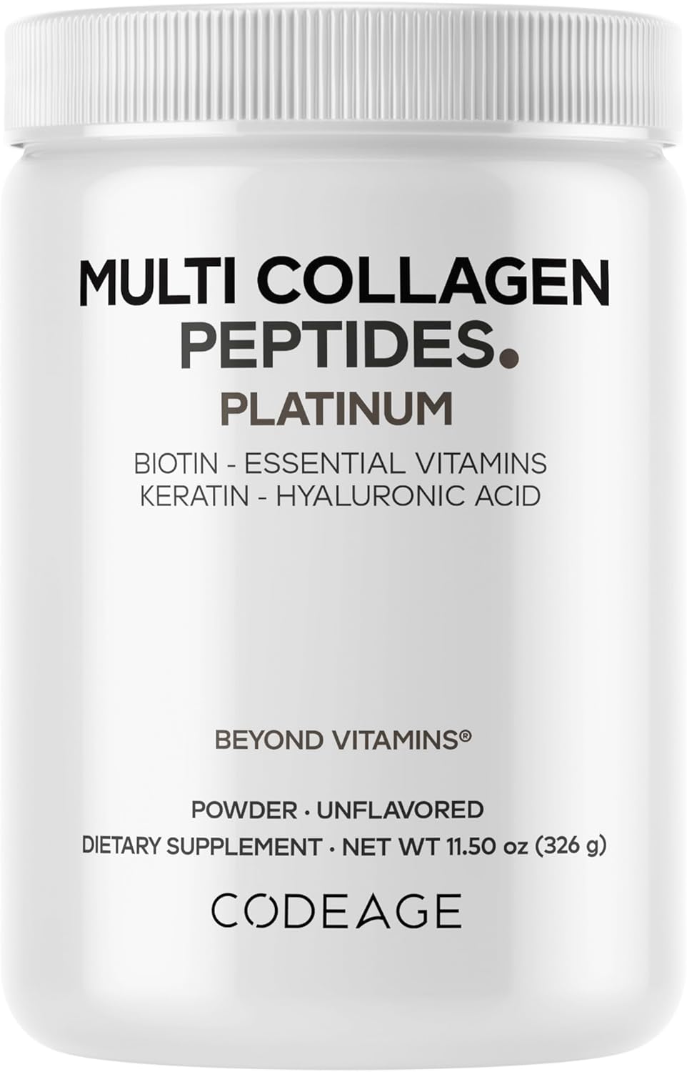 Multi Collagen Powder for Women & Men with Biotin & Keratin