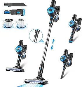 Moolan Cordless Vacuum Cleaner with Powerful Suction and Runtime