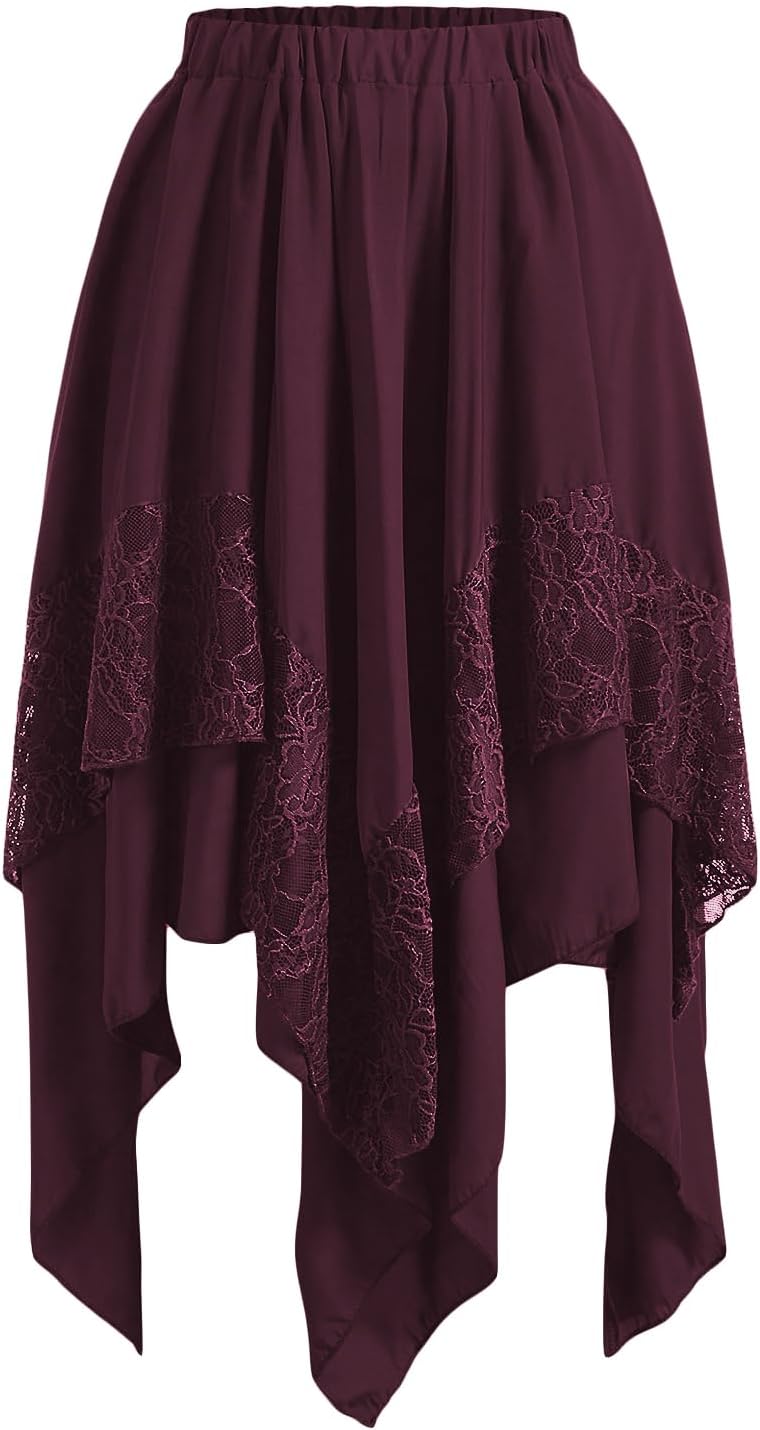Verdusa Women's Renaissance Flowy Fairy Skirt for Every Occasion